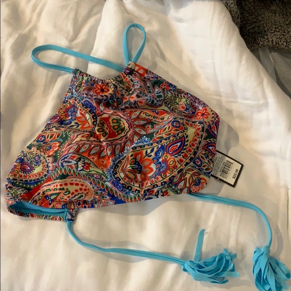 high neck bathing suit top